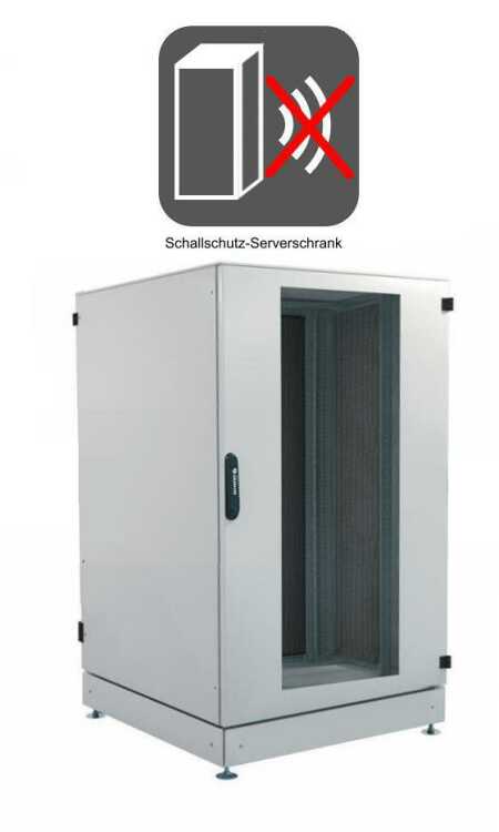 Schallgedämmter Serverschrank SCHÄFER IS-1 silenced - 43 HE - 800x800