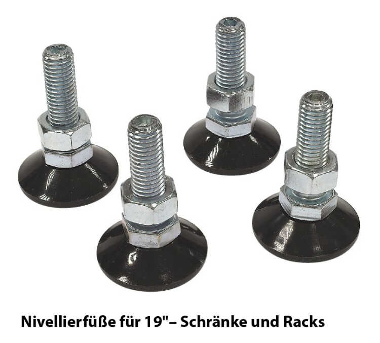 Nivellierfüße / höhenverstellbare Füße M12x40 mm - 4er Pack, 11,90 €