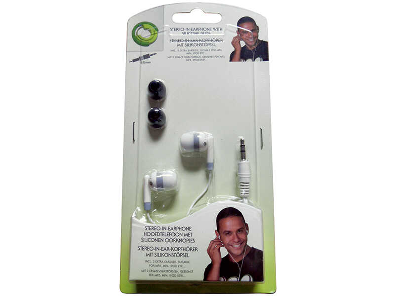 Stereo Kopfhörer - weiß - 1,2 m Kabel, 4,09 €